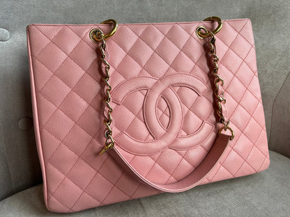 Chanel Pink Caviar Grand Shopper Tote (GST)