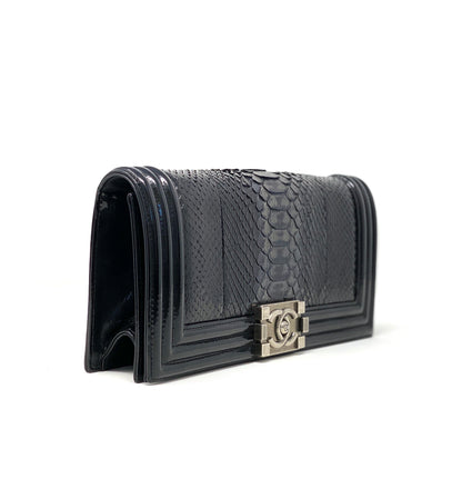 Chanel Clutch Boy Python Leather