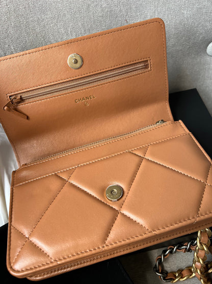 Chanel Caramel 19 Wallet on Chain