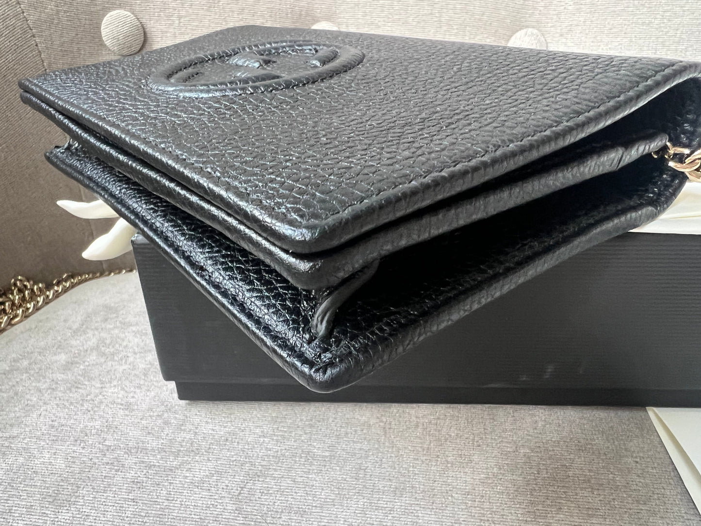 Gucci Black Soho Chain Wallet