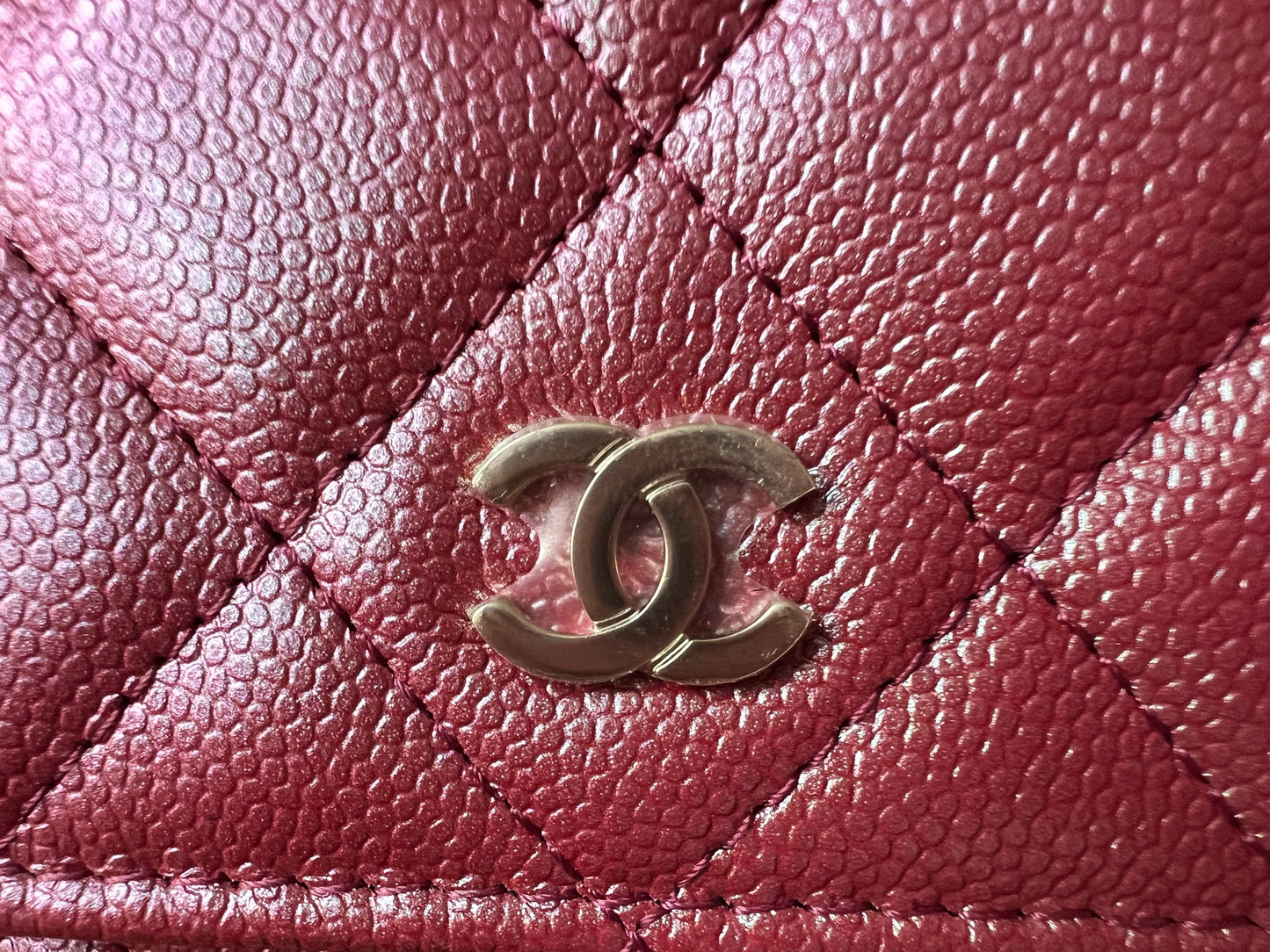 Part 2 payment - Chanel Iridescent Pink 22P Caviar Wallet on Chain (RRP £2810)