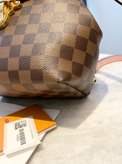 LOUIS VUITTON 2018 Damier Ebene Clapton Backpack In Magnolia