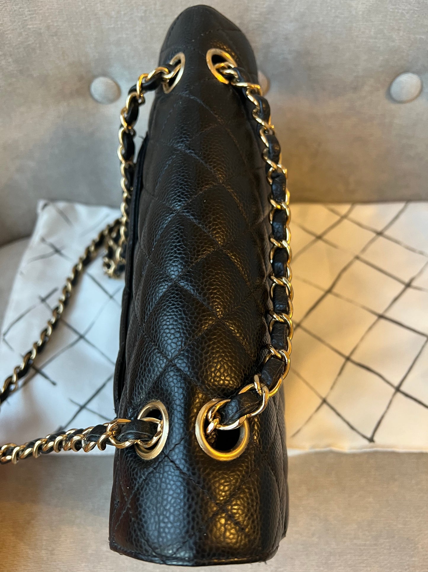 Chanel Medium Classic Flap in Black Caviar (RRP £7,550)