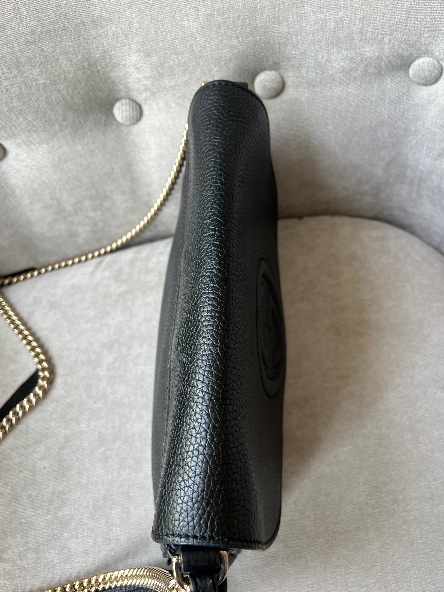 Gucci Black Soho Disco Crossbody Flap Bag