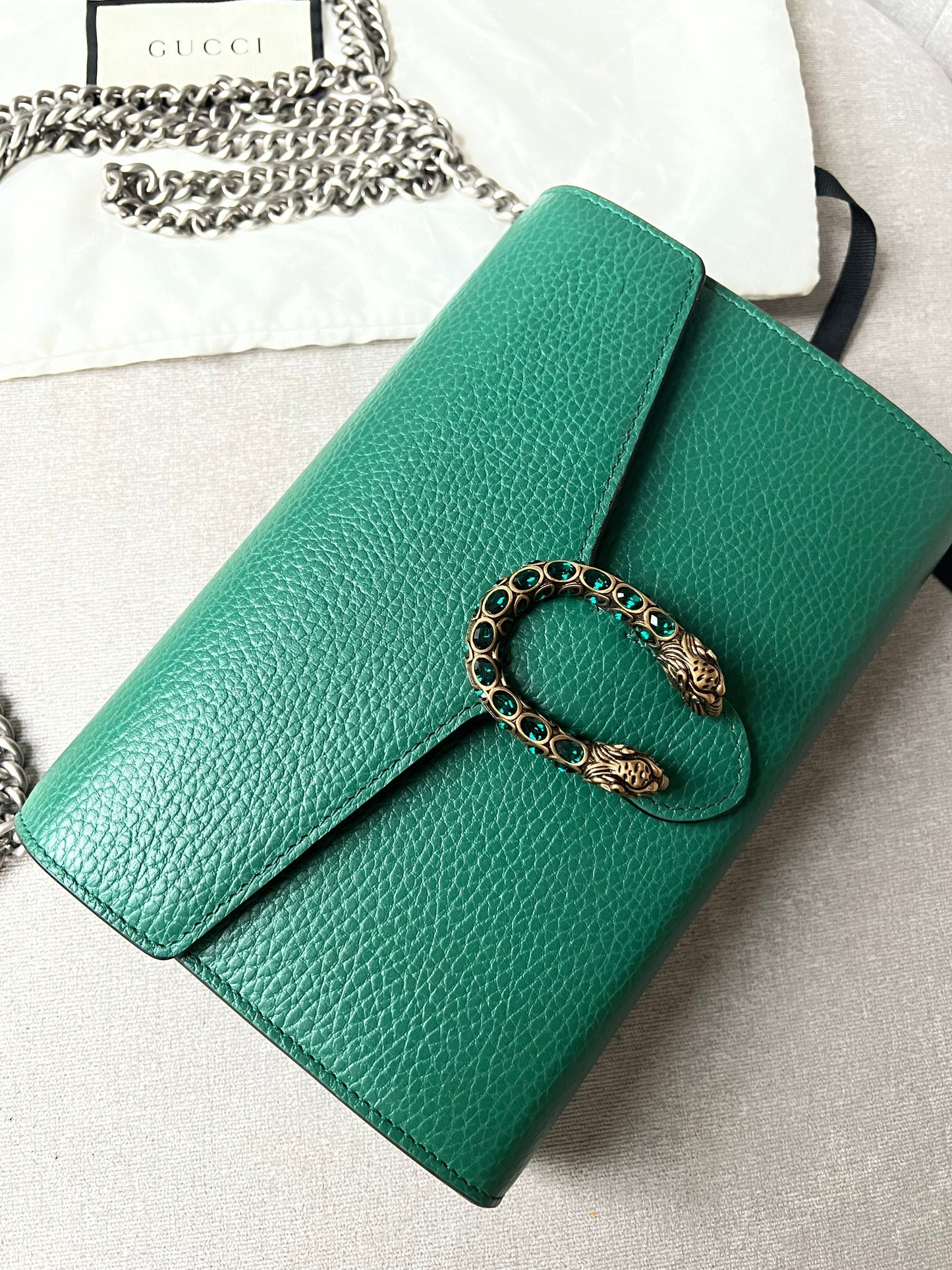 Gucci Dionysus Green Mini Chain Bag (RRP £1340)