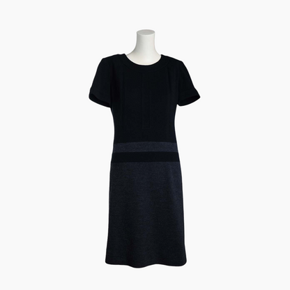 Chanel dress in black and anthracite gray wool - M - 2000s