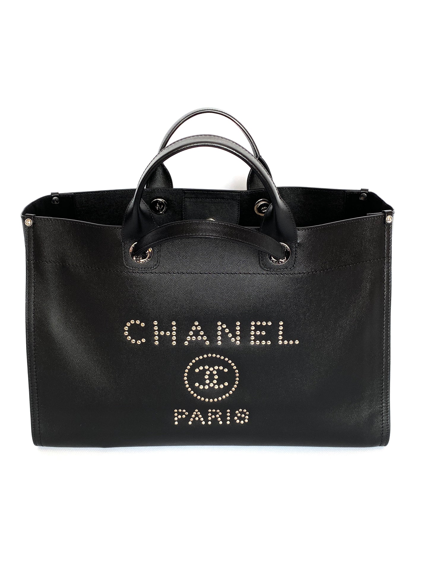 Chanel Deauville Grained Calfskin Leather