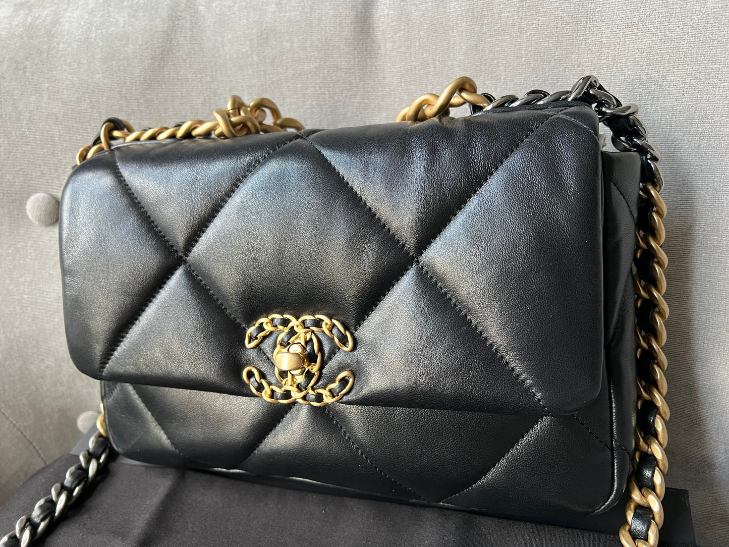 Chanel Small 19 in Black Lambskin (RRP £4,740)