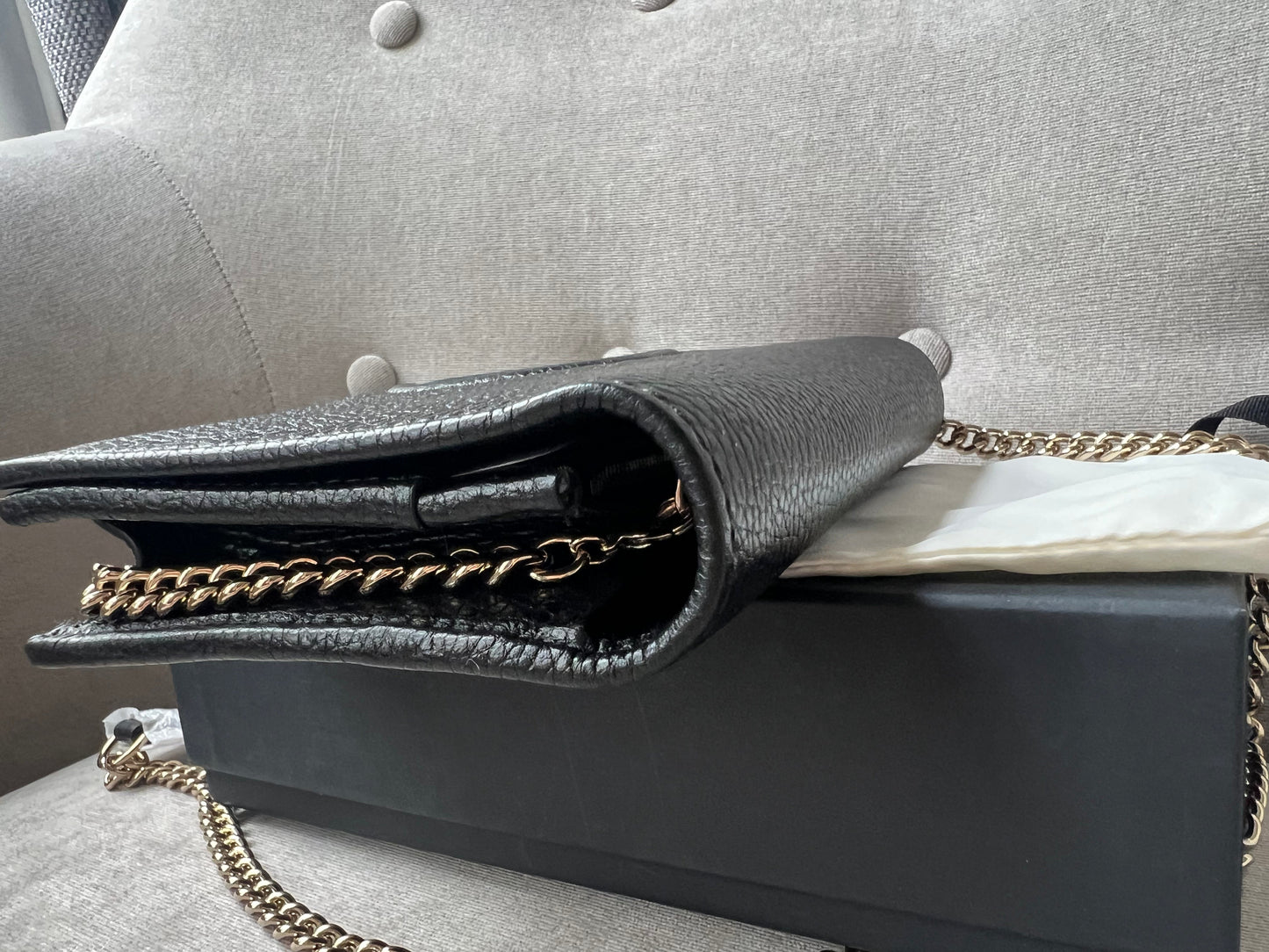 Gucci Black Soho Chain Wallet