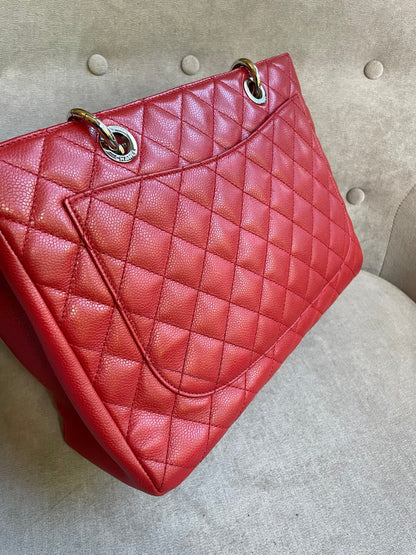 Chanel Red Caviar Grand Shopper Tote (GST)