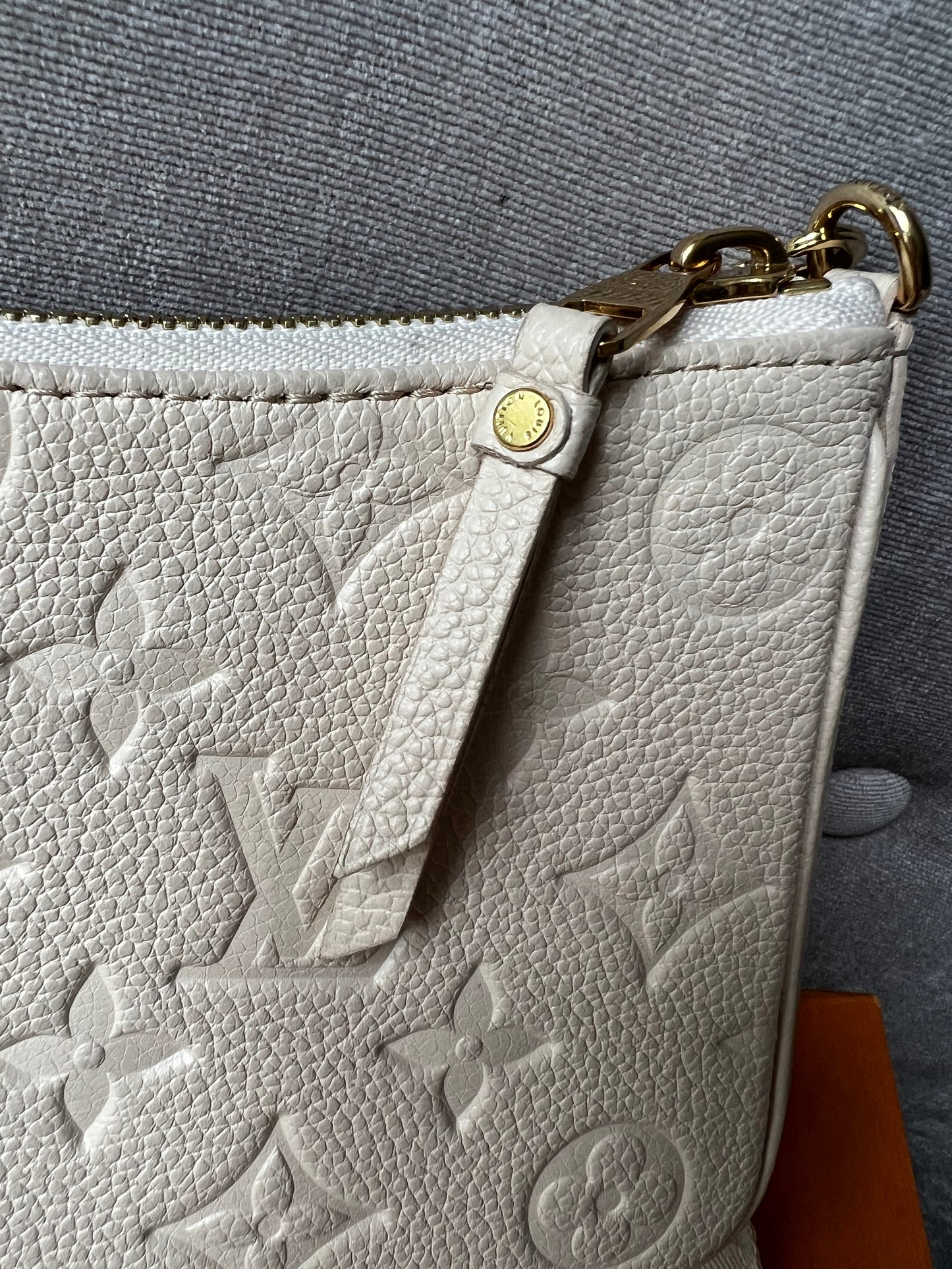 Louis Vuitton Easy Pouch Creme Empreinte (RRP £1280)