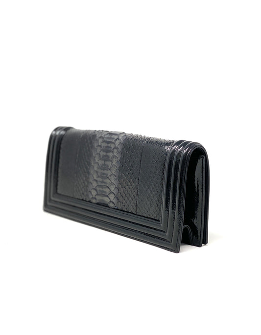 Chanel Clutch Boy Python Leather