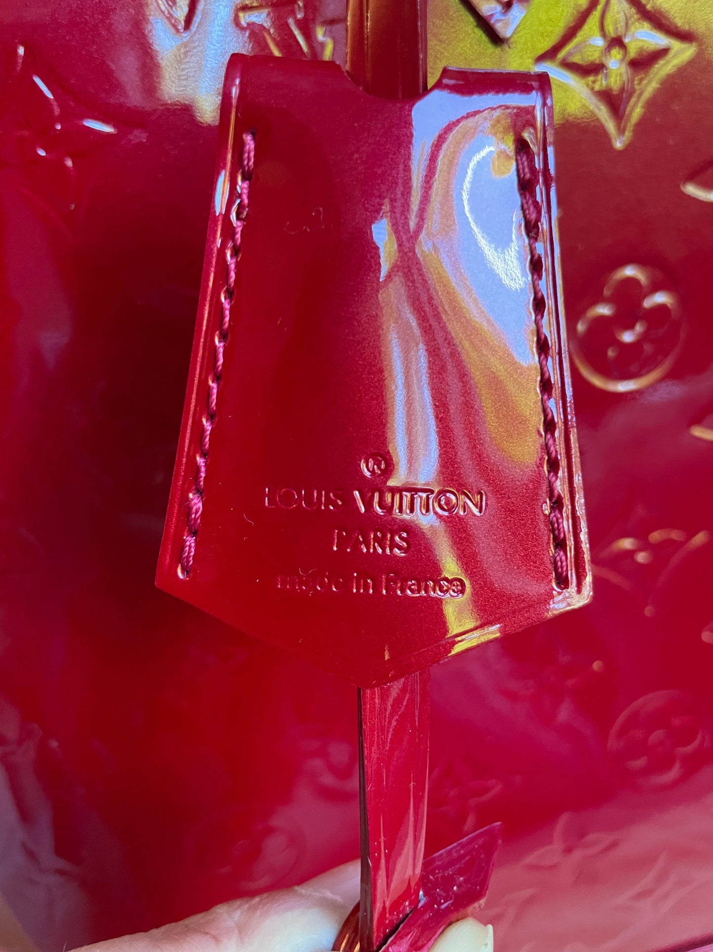 Louis Vuitton Alma PM Red Monogram Vernis (RRP £1650)