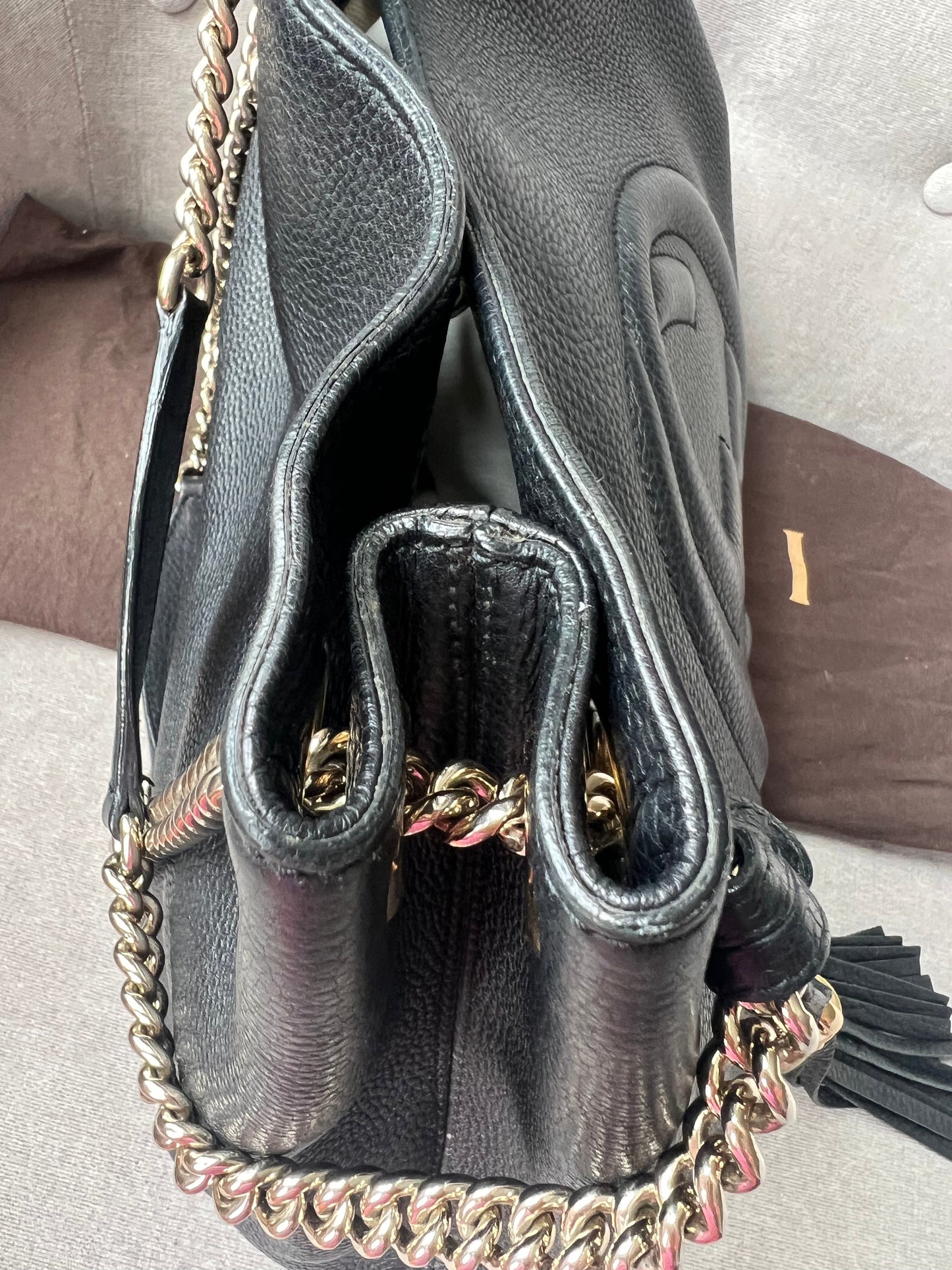 Gucci Black Soho Chain Tote (RRP £1350)