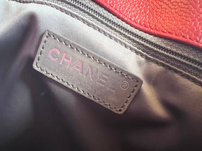 Chanel Red Caviar Grand Shopper Tote (GST)