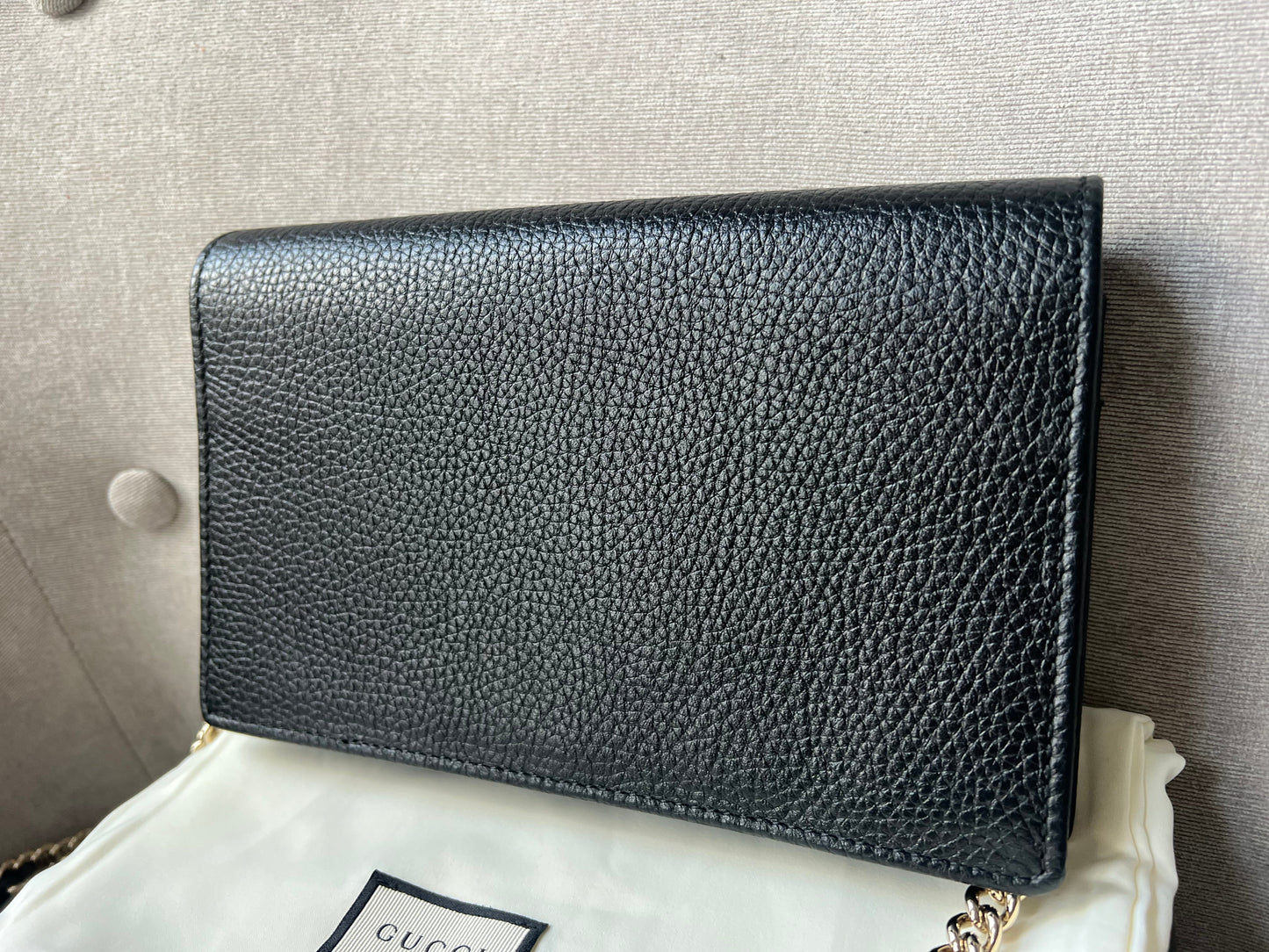 Gucci Black Soho Chain Wallet