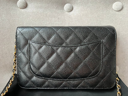 Chanel Black Caviar Wallet on Chain