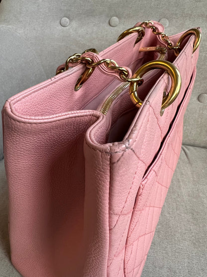 Chanel Pink Caviar Grand Shopper Tote (GST)