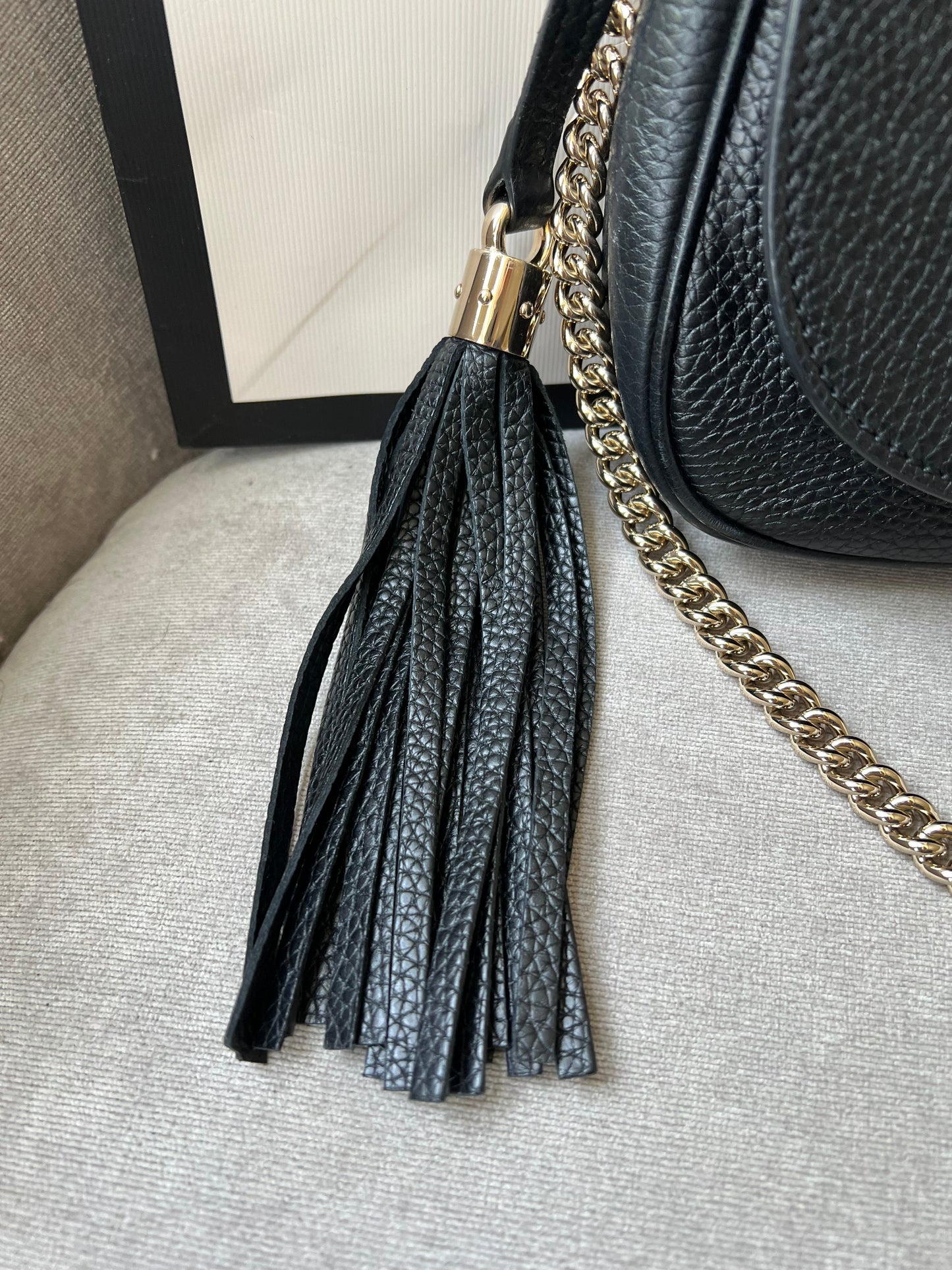 Gucci Black Soho Disco Crossbody Flap Bag