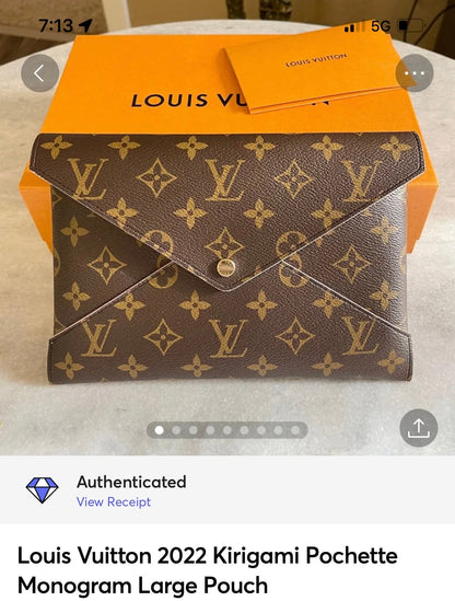 Louis Vuitton 2022 Kirigami Pochette Monogram Large Pouch