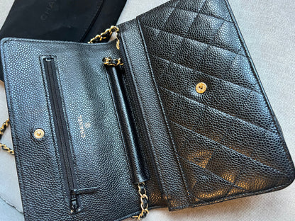 Chanel Black Caviar Wallet on Chain