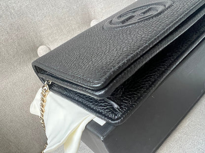 Gucci Black Soho Chain Wallet