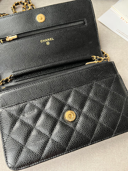 Chanel Black Caviar Wallet on Chain