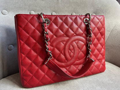 Chanel Red Caviar Grand Shopper Tote (GST)