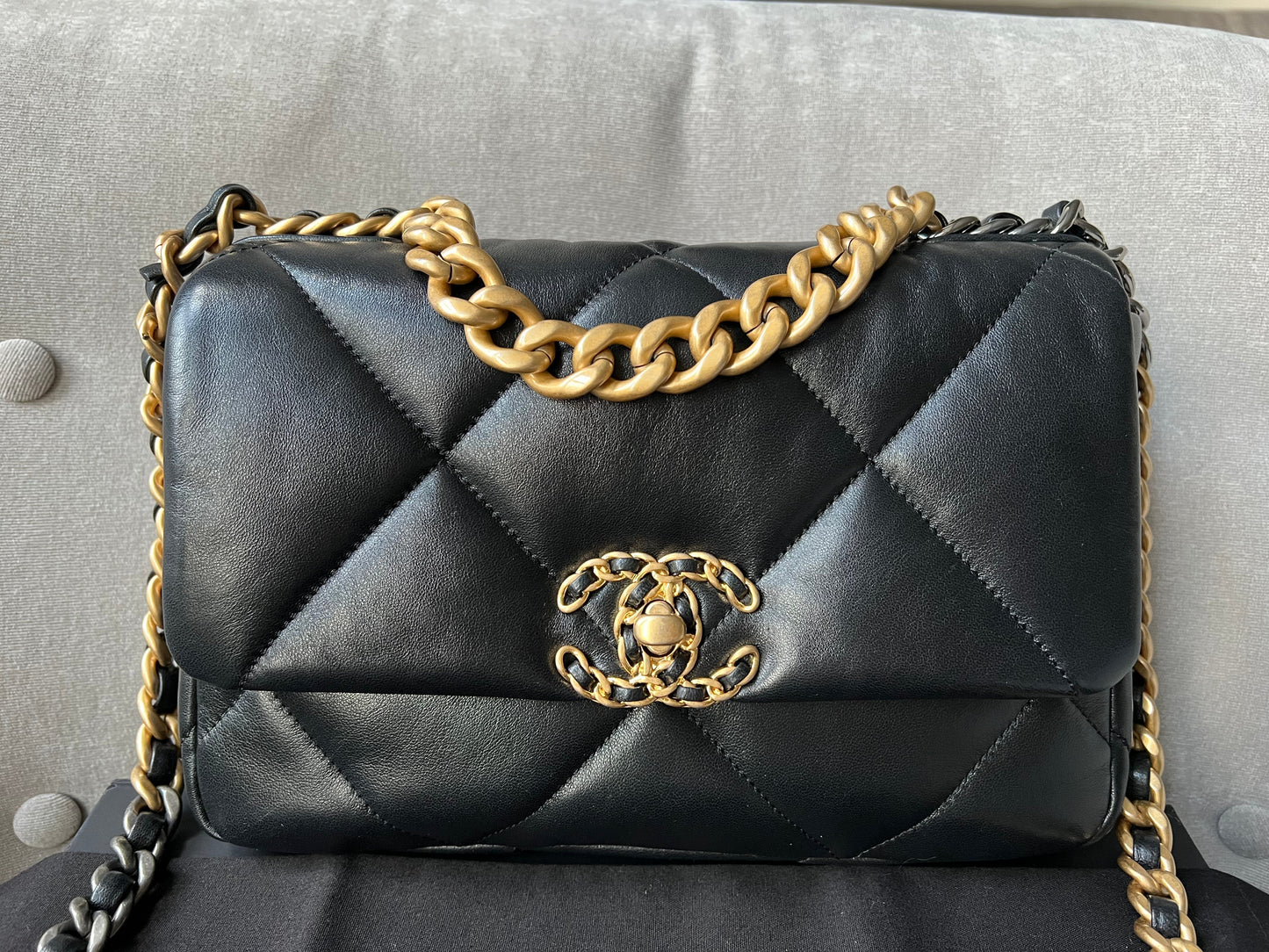 Chanel Small 19 in Black Lambskin (RRP £4,740)