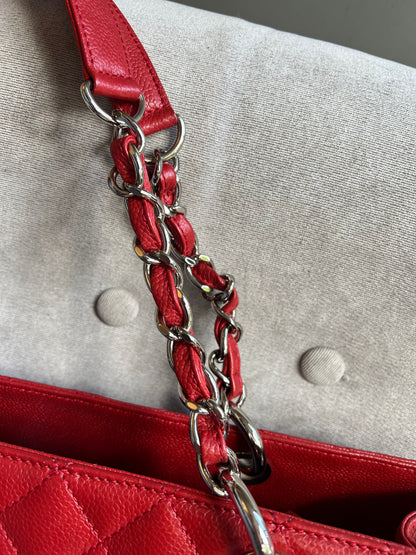 Chanel Red Caviar Grand Shopper Tote (GST)