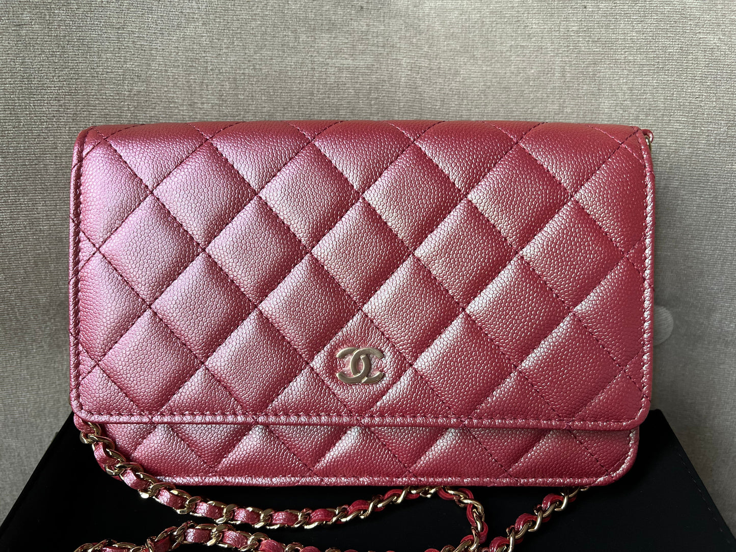 Part 2 payment - Chanel Iridescent Pink 22P Caviar Wallet on Chain (RRP £2810)