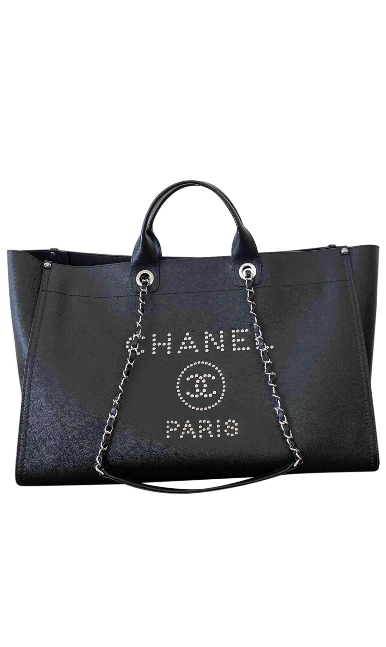 Chanel Deauville Grained Calfskin Leather