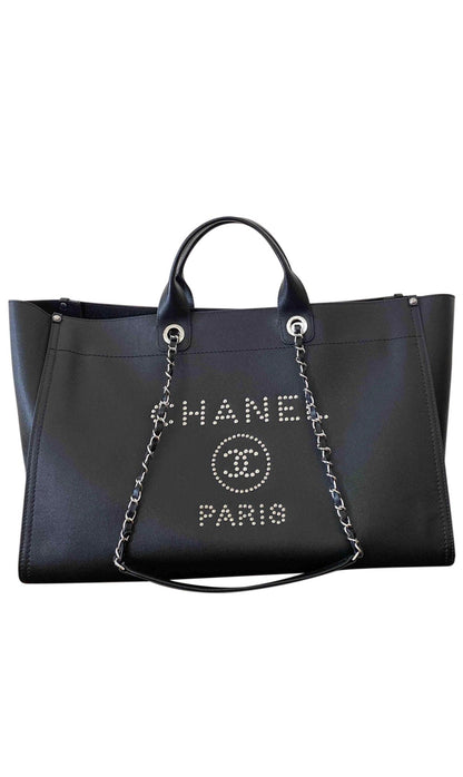 Chanel Deauville Grained Calfskin Leather