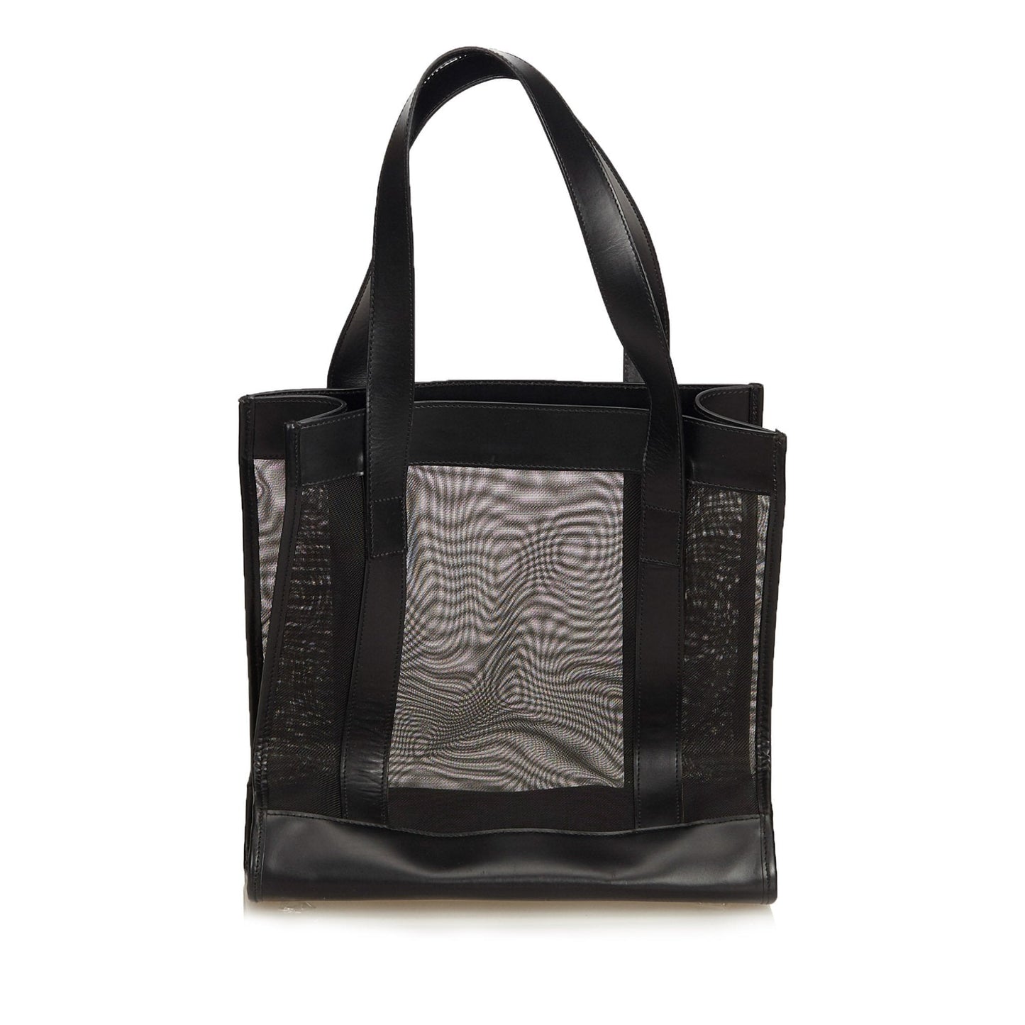 Gucci Black Mesh Fabric Tote Italy