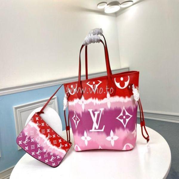 Louis Vuitton Escale Neverfull MM Rouge