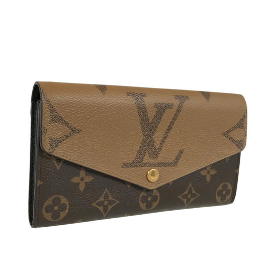 Louis Vuitton  Monogram Giant Reverse Portefeiulle Sarah M80726 Long wallet Folding cover lid