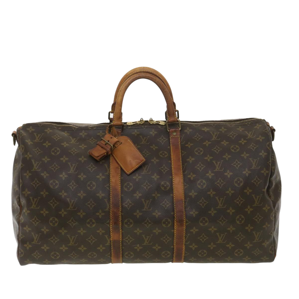 Louis Vuitton  Monogram Keepall Bandouliere 55 Boston Bag M41414 LV Auth ki2612