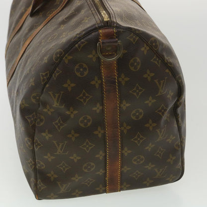 Louis Vuitton  Monogram Keepall Bandouliere 55 Boston Bag M41414 LV Auth ki2612