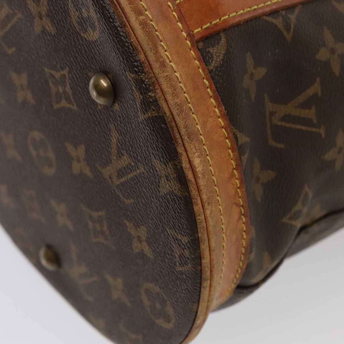 LOUIS VUITTON Monogram Bucket GM Shoulder Bag M42236 LV Auth ki4814