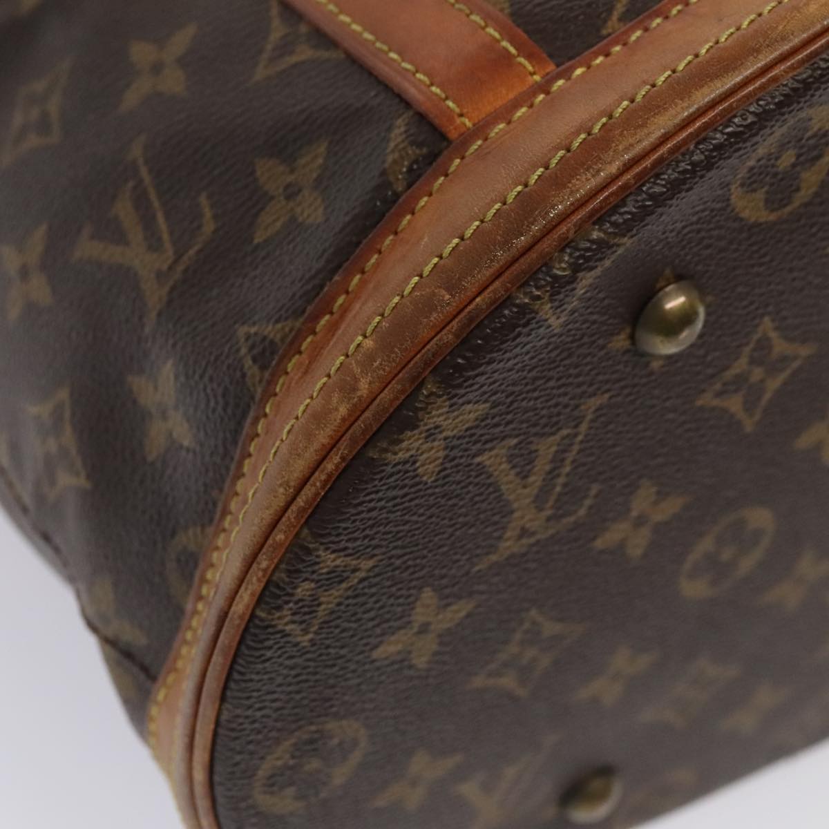 LOUIS VUITTON Monogram Bucket GM Shoulder Bag M42236 LV Auth ki4814