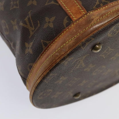 LOUIS VUITTON Monogram Bucket GM Shoulder Bag M42236 LV Auth ki4814