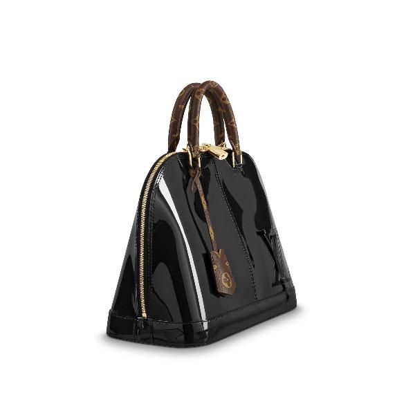 Louis Vuitton Alma PM Bag Patent Leather Black