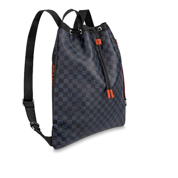 Louis Vuitton Drawstring Backpack Damier Colbat Race