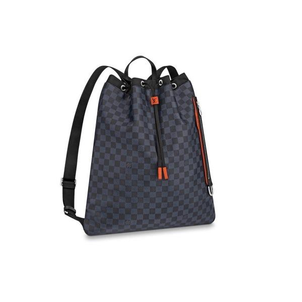 Louis Vuitton Drawstring Backpack Damier Colbat Race