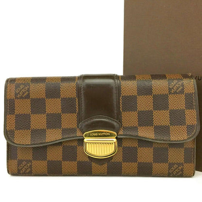 Louis Vuitton Damier Sistina Long Bifold Wallet / Clutch