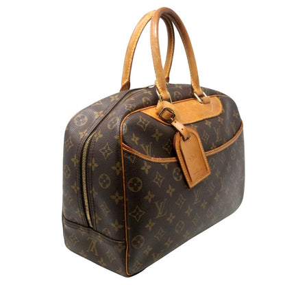 Louis Vuitton Deauville Monogram Canvas Boston Shoulder Bag LV-0225N-0051