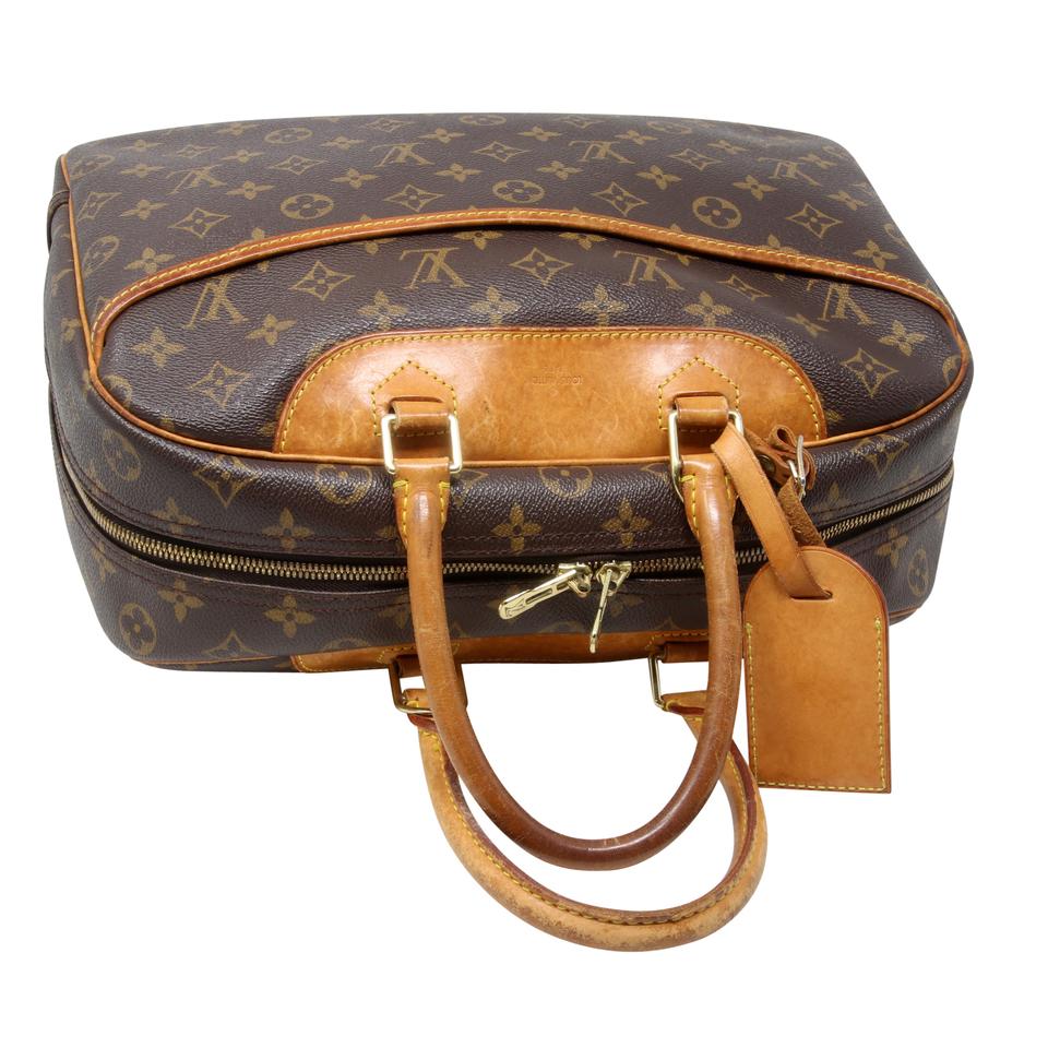 Louis Vuitton Deauville Monogram Canvas Boston Shoulder Bag LV-0225N-0051