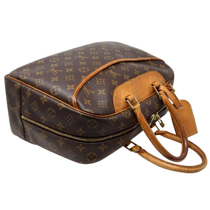 Louis Vuitton Deauville Monogram Canvas Boston Shoulder Bag LV-0225N-0051