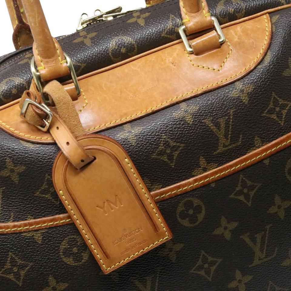 Louis Vuitton Deauville Monogram Canvas Boston Shoulder Bag LV-0225N-0051