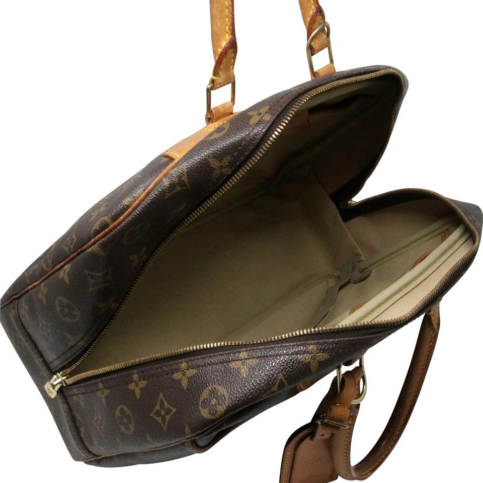 Louis Vuitton Deauville Monogram Canvas Boston Shoulder Bag LV-0225N-0051